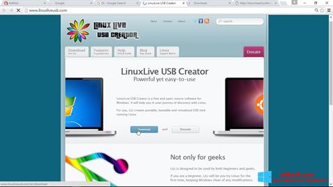 צילום מסך LinuxLive USB Creator Windows 8