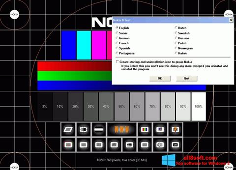 צילום מסך Nokia Monitor Test Windows 8