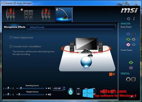 צילום מסך Realtek Audio Driver Windows 8