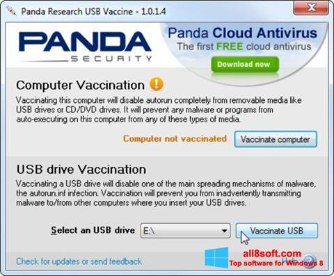 צילום מסך Panda USB Vaccine Windows 8