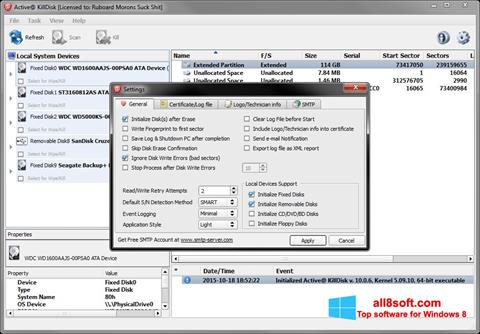 צילום מסך Active KillDisk Windows 8