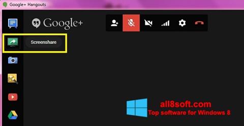 צילום מסך Hangouts Windows 8