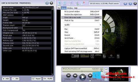 צילום מסך FLV Player Windows 8