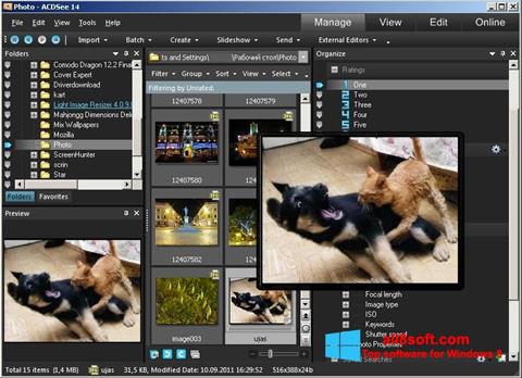 צילום מסך ACDSee Photo Manager Windows 8