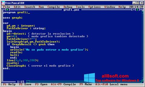 צילום מסך Free Pascal Windows 8