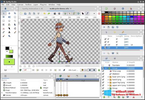צילום מסך Synfig Studio Windows 8