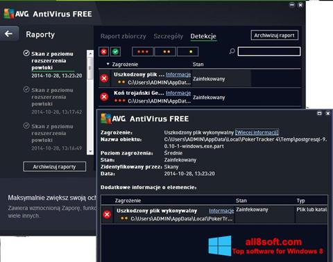 צילום מסך AVG AntiVirus Free Windows 8
