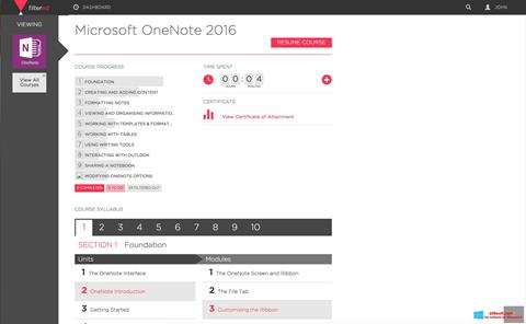 צילום מסך Microsoft OneNote Windows 8