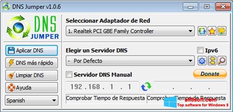 צילום מסך DNS Jumper Windows 8