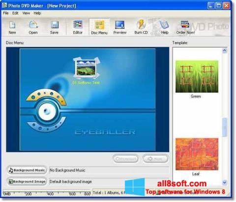 צילום מסך DVD Maker Windows 8