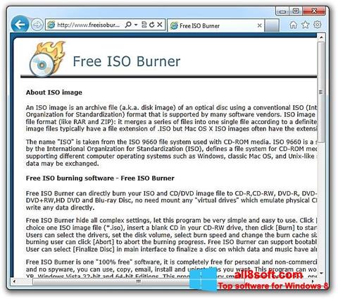צילום מסך ISO Burner Windows 8
