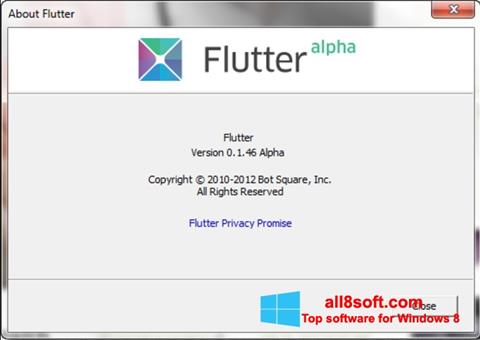צילום מסך Flutter Windows 8