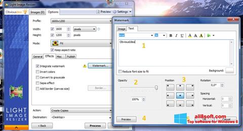 צילום מסך Light Image Resizer Windows 8