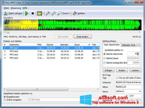 צילום מסך MP3 Cutter Windows 8