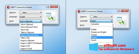 צילום מסך ABBYY Screenshot Reader Windows 8