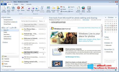צילום מסך Windows Live Mail Windows 8