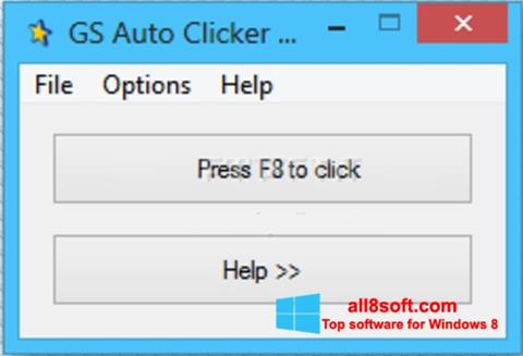 צילום מסך GS Auto Clicker Windows 8