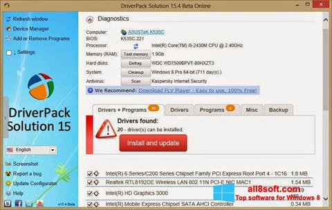 צילום מסך DriverPack Solution Online Windows 8