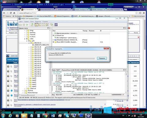 צילום מסך DMDE Windows 8