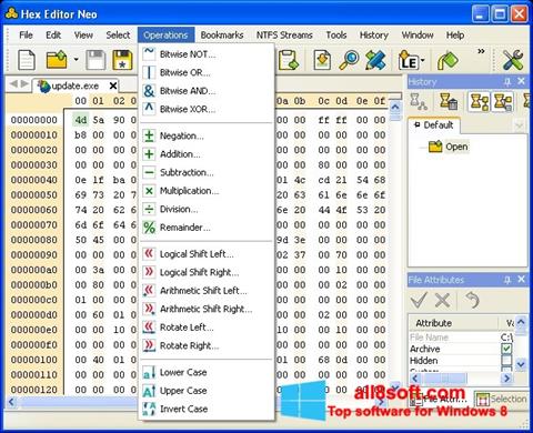 צילום מסך Hex Editor Neo Windows 8