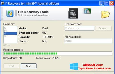 צילום מסך F-Recovery SD Windows 8