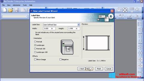 צילום מסך BarTender Windows 8
