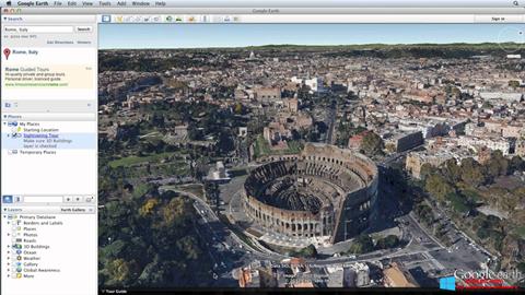 צילום מסך Google Earth Pro Windows 8