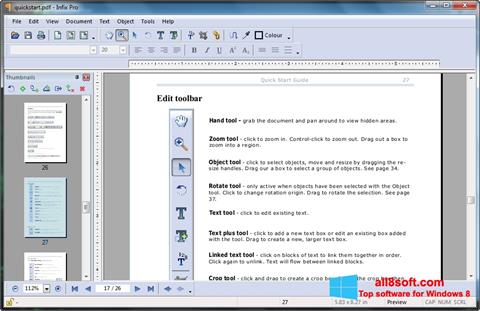 צילום מסך Infix PDF Editor Windows 8