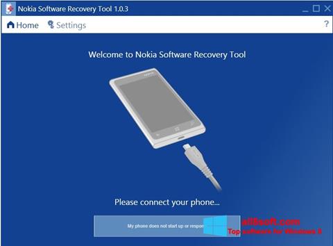 צילום מסך Nokia Software Recovery Tool Windows 8