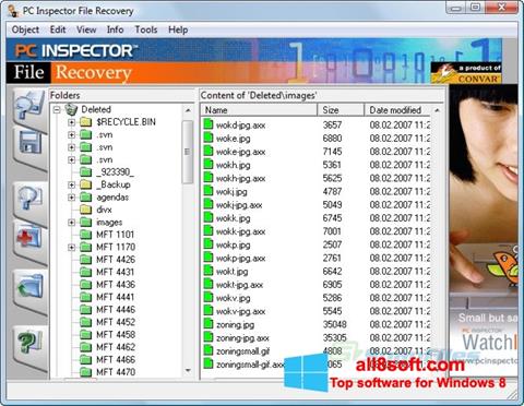צילום מסך PC Inspector File Recovery Windows 8