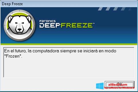 צילום מסך Deep Freeze Windows 8