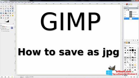 צילום מסך GIMP Windows 8