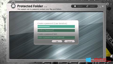 צילום מסך Protected Folder Windows 8