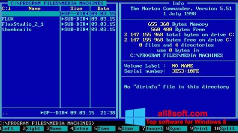 צילום מסך Norton Commander Windows 8