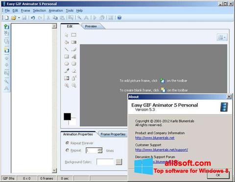 צילום מסך Easy GIF Animator Windows 8