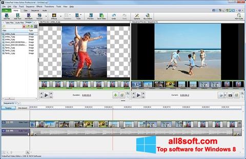 צילום מסך VideoPad Video Editor Windows 8