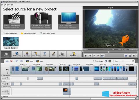 צילום מסך AVS Video Editor Windows 8
