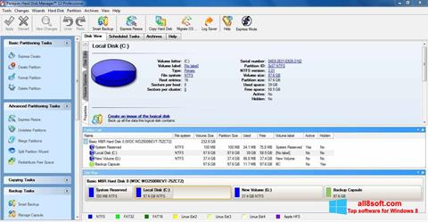 צילום מסך Paragon Hard Disk Manager Windows 8