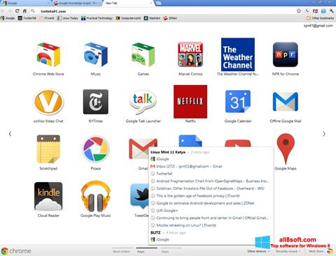 צילום מסך Google Chrome Offline Installer Windows 8