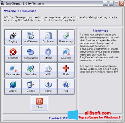 צילום מסך EasyCleaner Windows 8