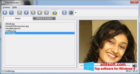 צילום מסך Fake Webcam Windows 8