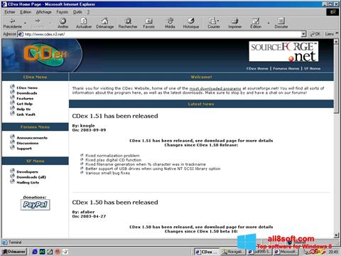 צילום מסך CDex Windows 8