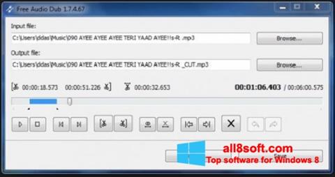 צילום מסך Free Audio Dub Windows 8