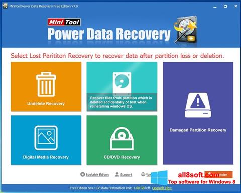 צילום מסך Power Data Recovery Windows 8