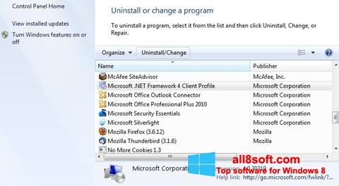 צילום מסך Microsoft .NET Framework Windows 8