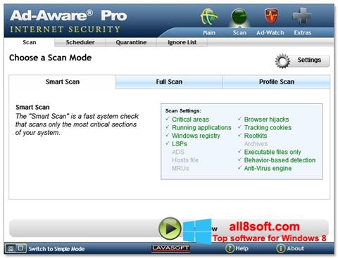 צילום מסך Ad-Aware Windows 8
